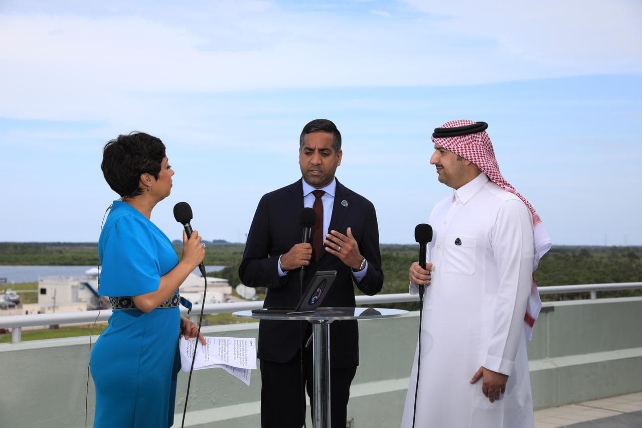 Artist's concept of the Axiom commercial space station module attached to the ISS