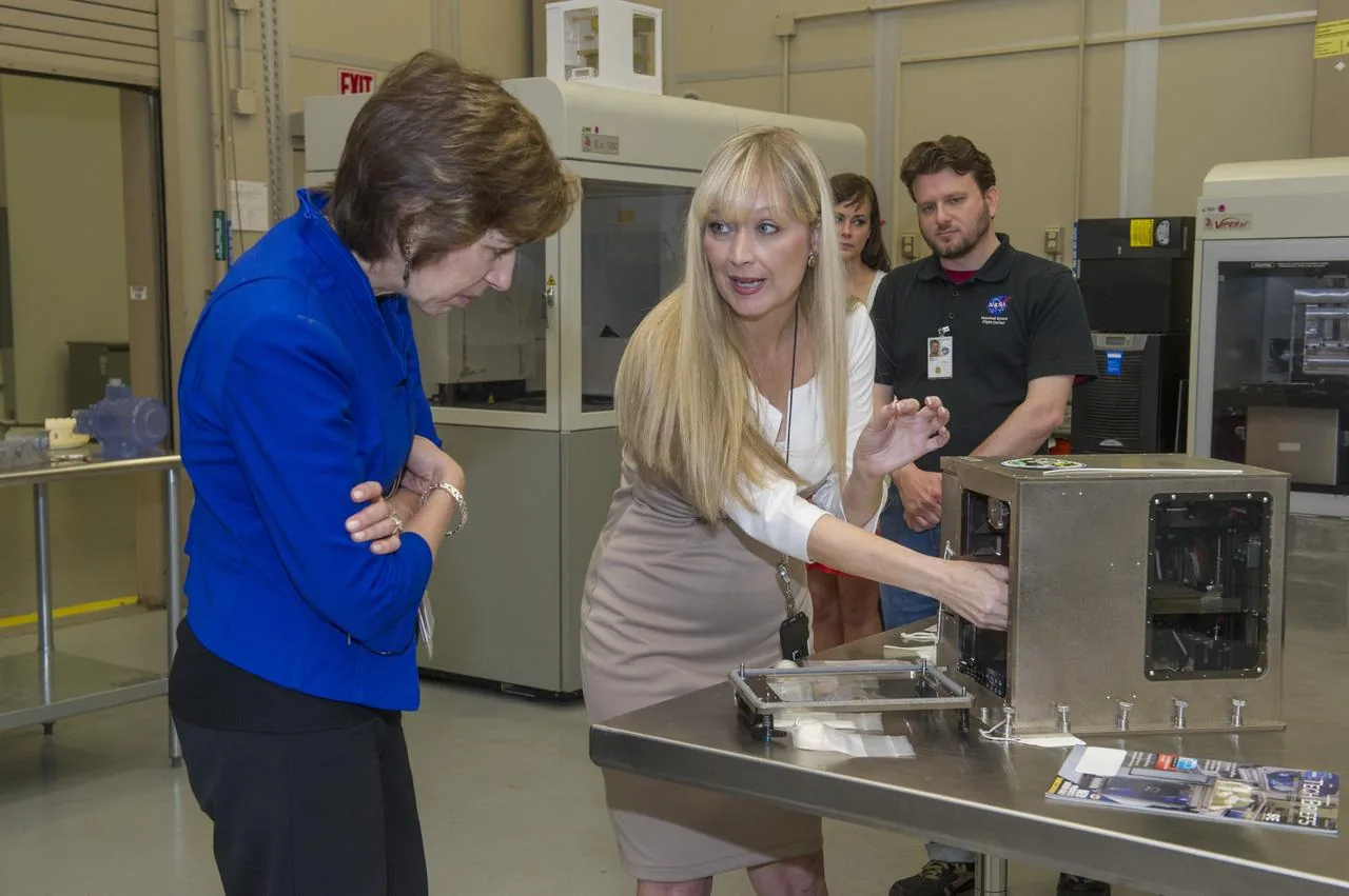A 3D printer operating aboard the International Space Station — manufacturing parts on demand in microgravity