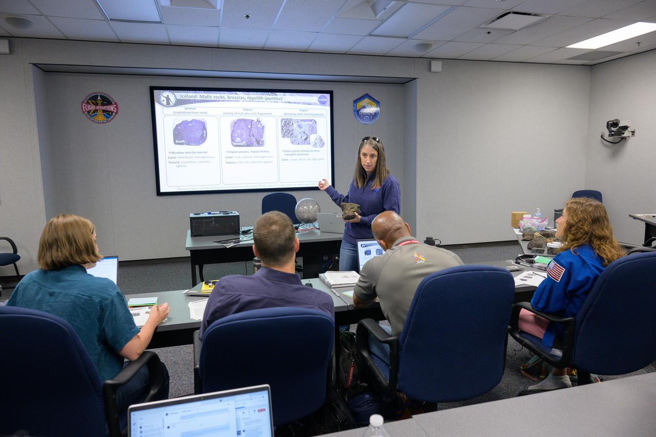 The four Artemis II crew members in training for the first crewed Artemis mission