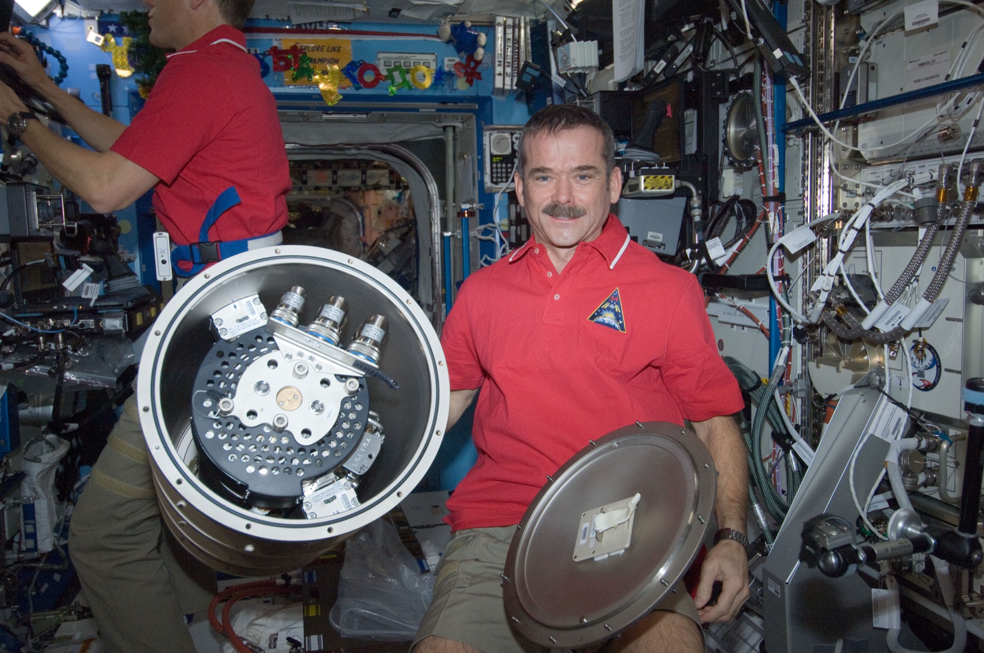 CSA astronaut Chris Hadfield aboard the International Space Station during Expedition 34, December 2012. Credit: NASA