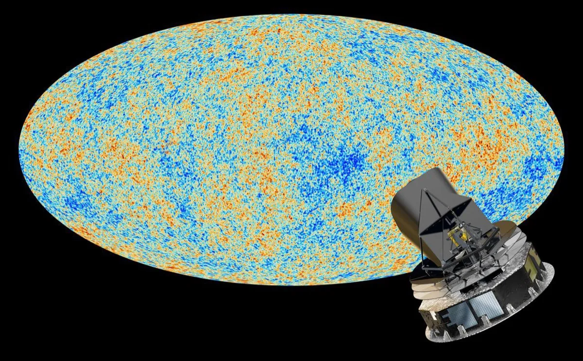 The Cosmic Microwave Background — the oldest light in the universe, mapping dark matter's original distribution 380,000 years after the Big Bang