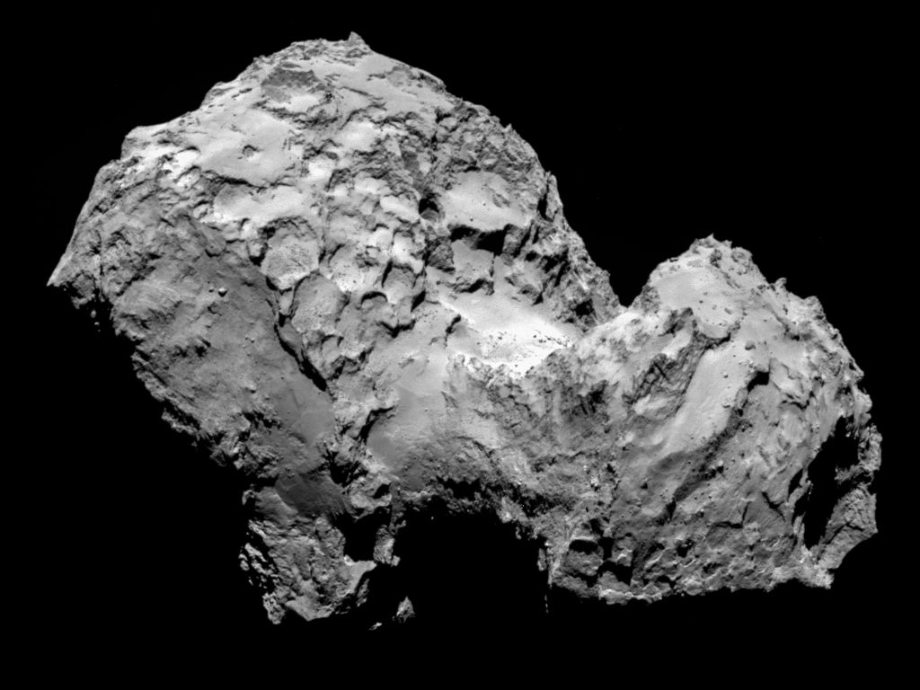 ESA's Rosetta mission captured this stunning image of Comet 67P, the first comet ever orbited and landed upon by a spacecraft