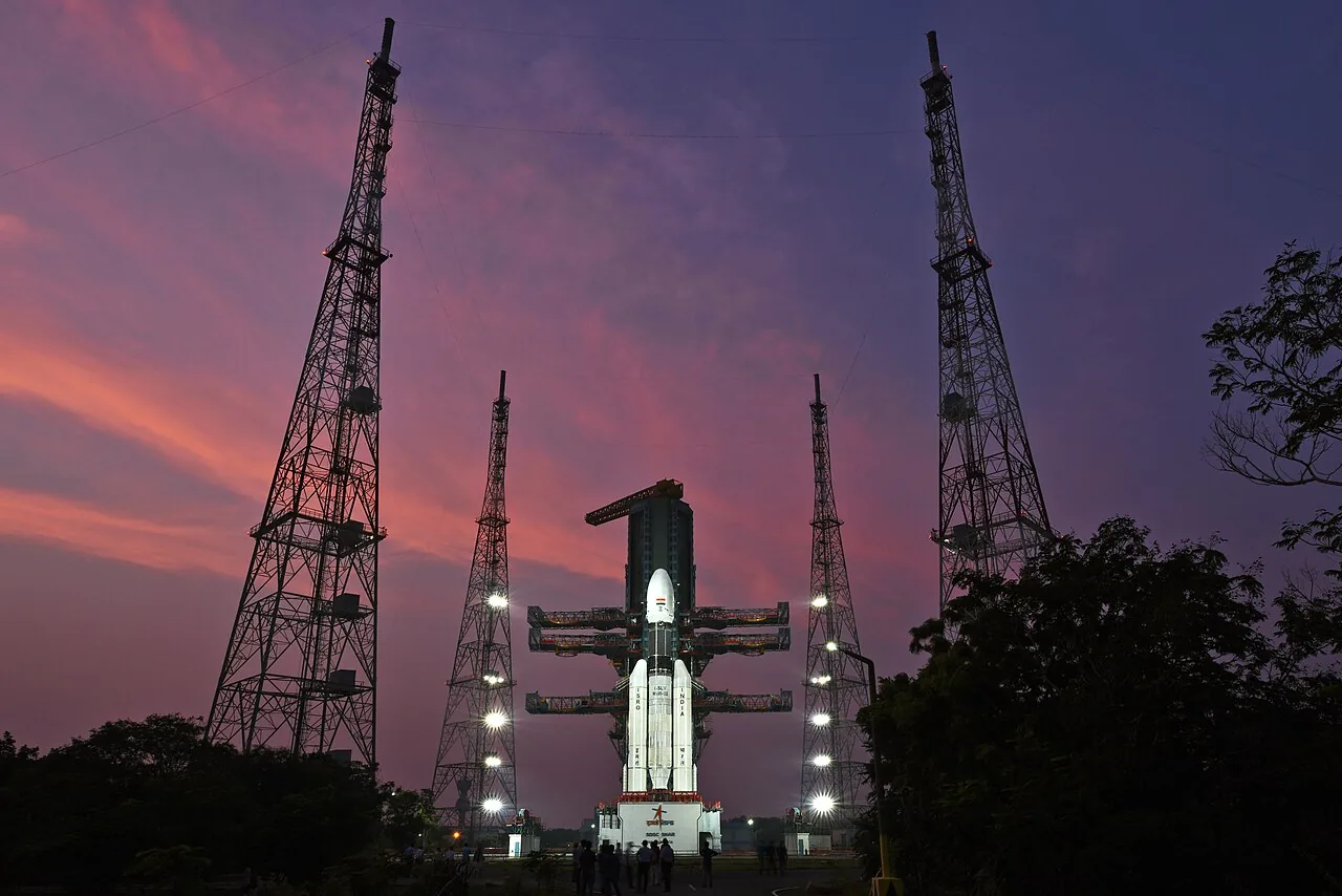 GSLV Mk III with GSAT-29 on the launch pad at the Satish Dhawan Space Centre, Sriharikota — India's heavy-lift capability