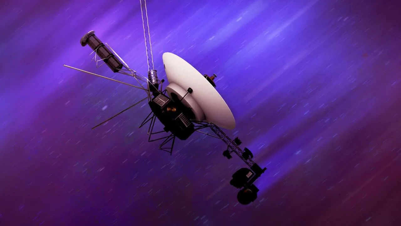 Artist's concept of a future interstellar probe — an object designed to cross the cosmic distances that inspire the art and music that space travel has generated