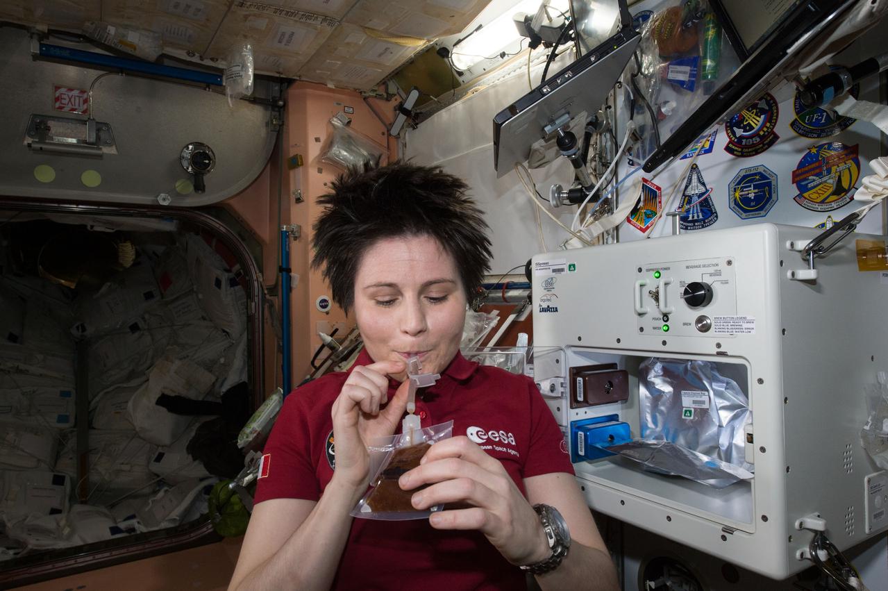 Samantha Cristoforetti during her time as ISS commander in 2022