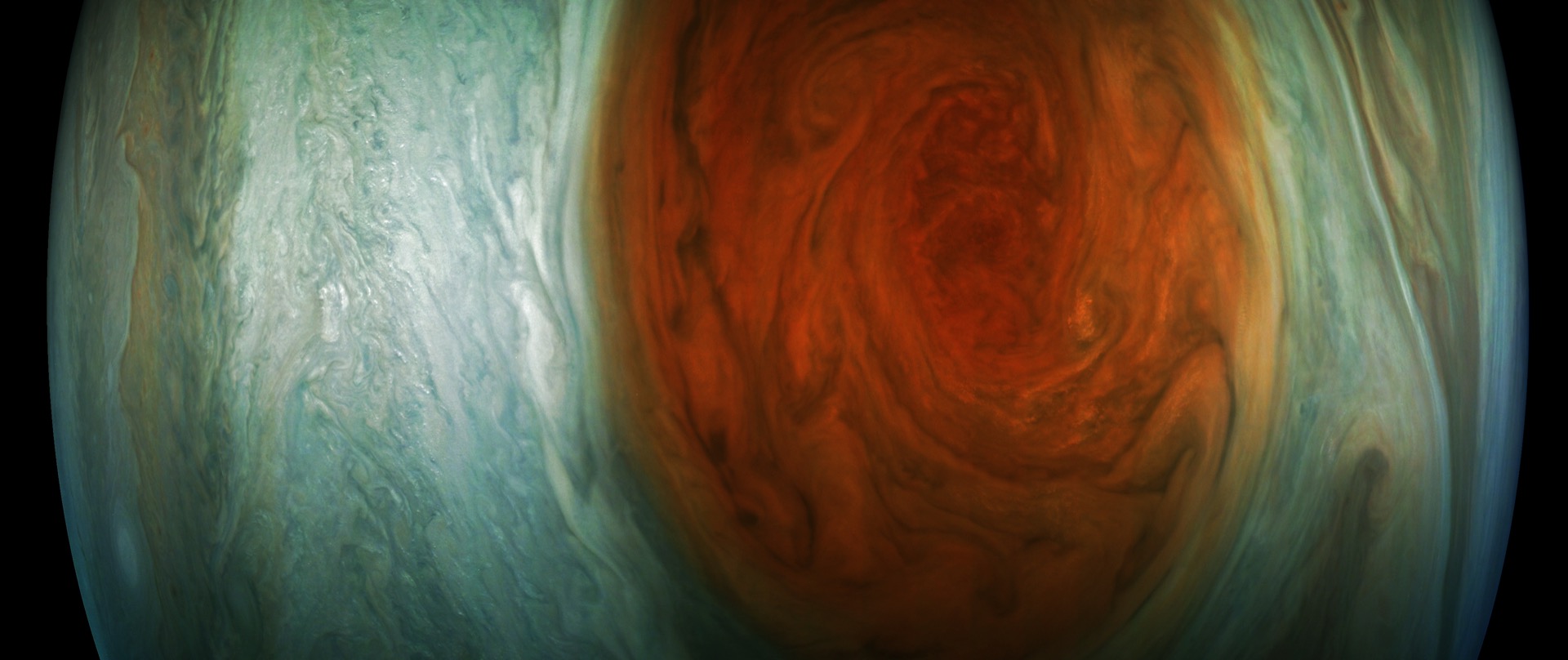 Jupiter's Great Red Spot — a storm larger than Earth that has raged for centuries
