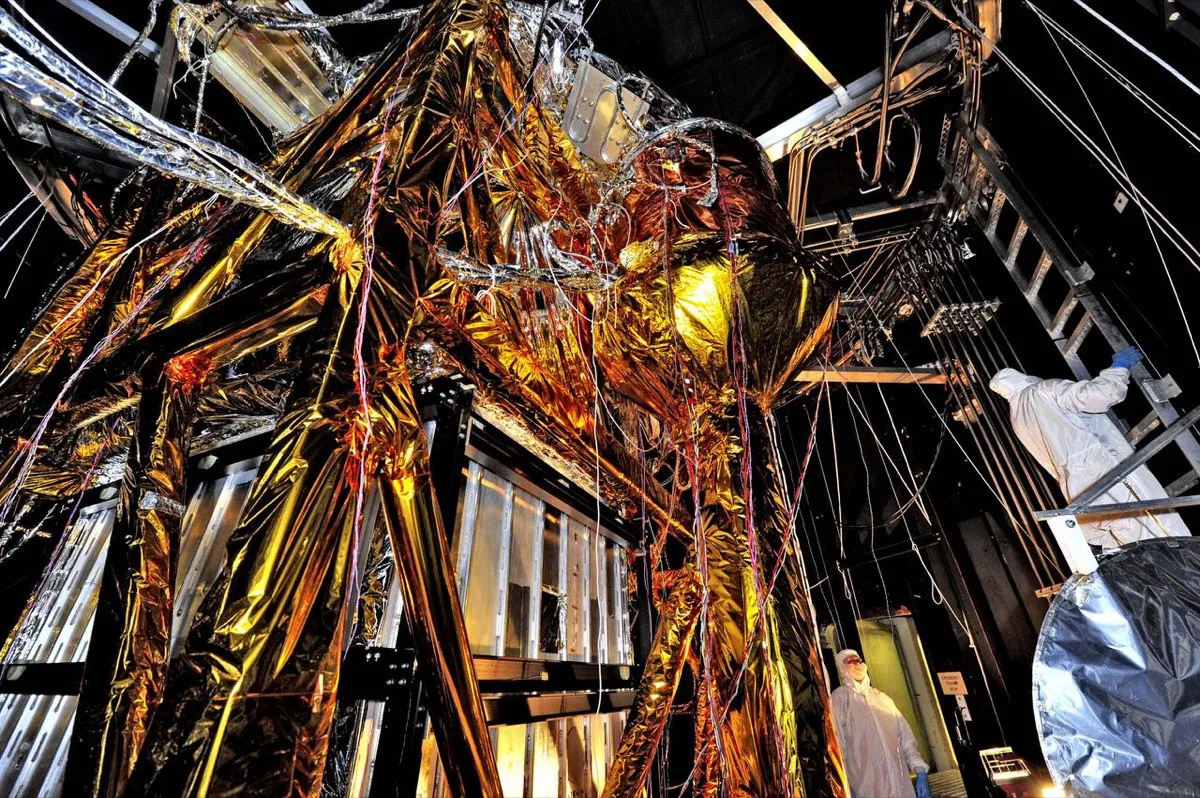 James Webb Space Telescope's gold-coated hexagonal primary mirror — modern astronomy's most powerful light collector