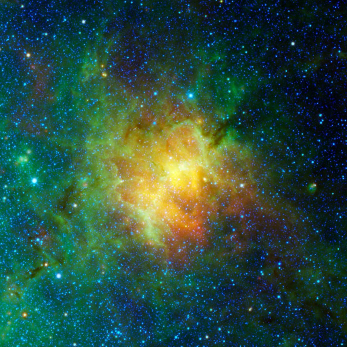 JWST image of the Pillars of Creation in the Eagle Nebula