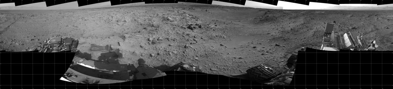 360-degree panorama of the Martian terrain — the scale of the surface that any terraforming effort must transform across 144.8 million km²
