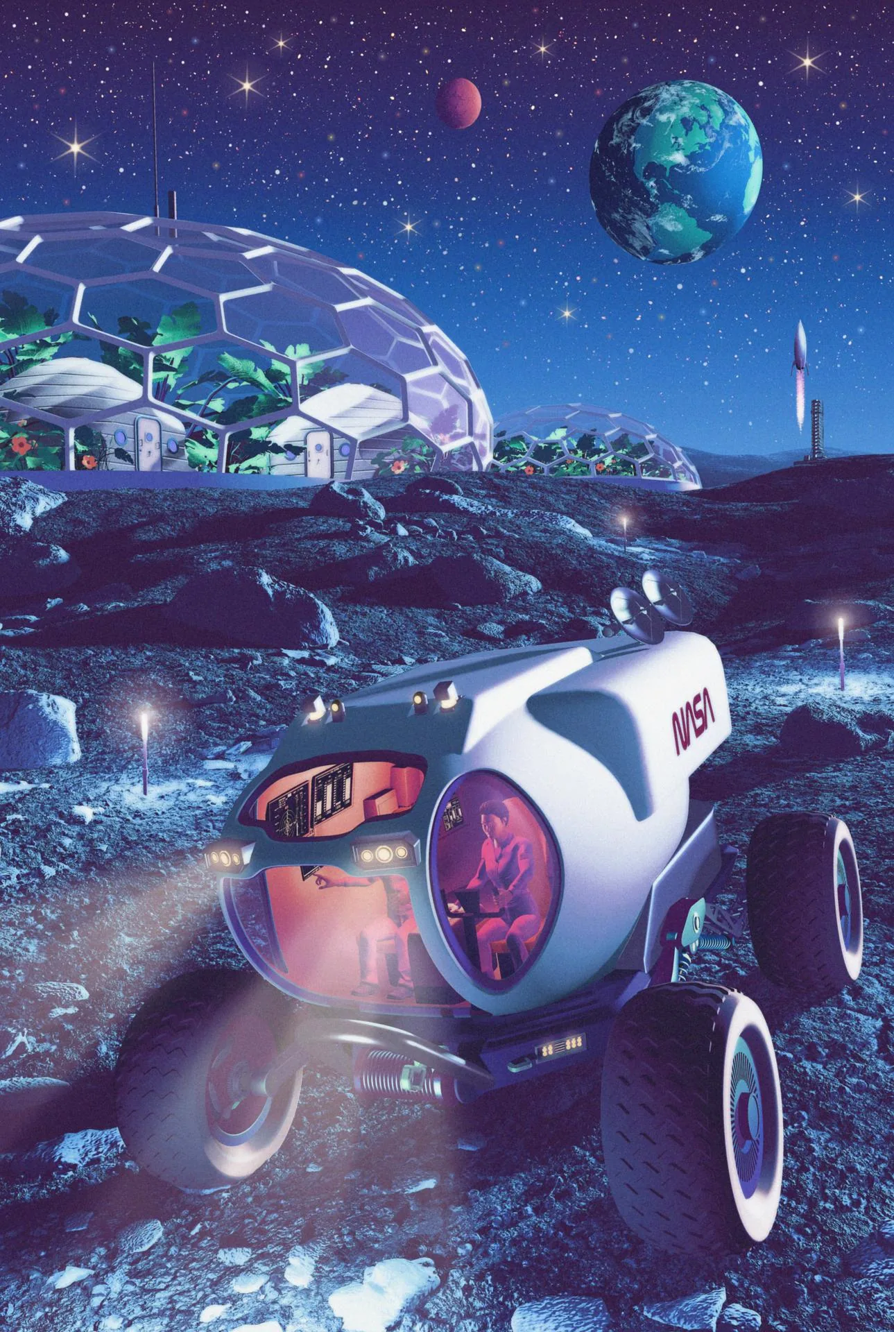NASA's inflatable habitat concept for long-duration Moon and Mars surface missions