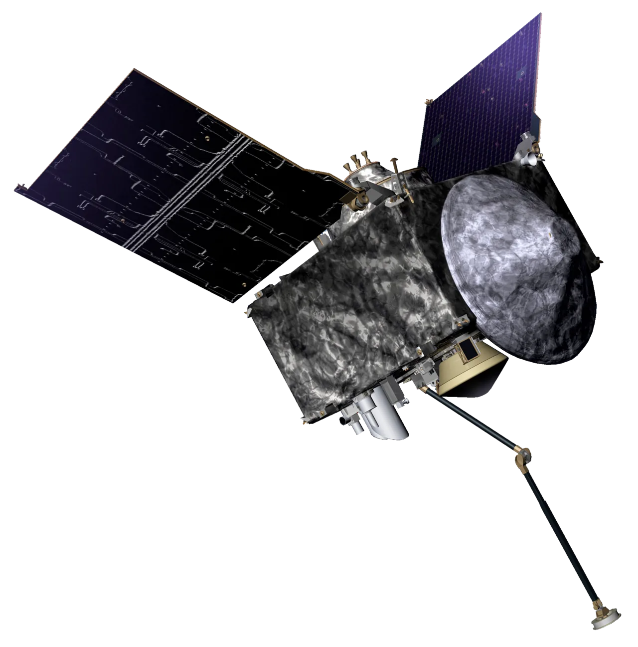 NASA artist render of the OSIRIS-APEX spacecraft (formerly OSIRIS-REx), now en route to asteroid Apophis