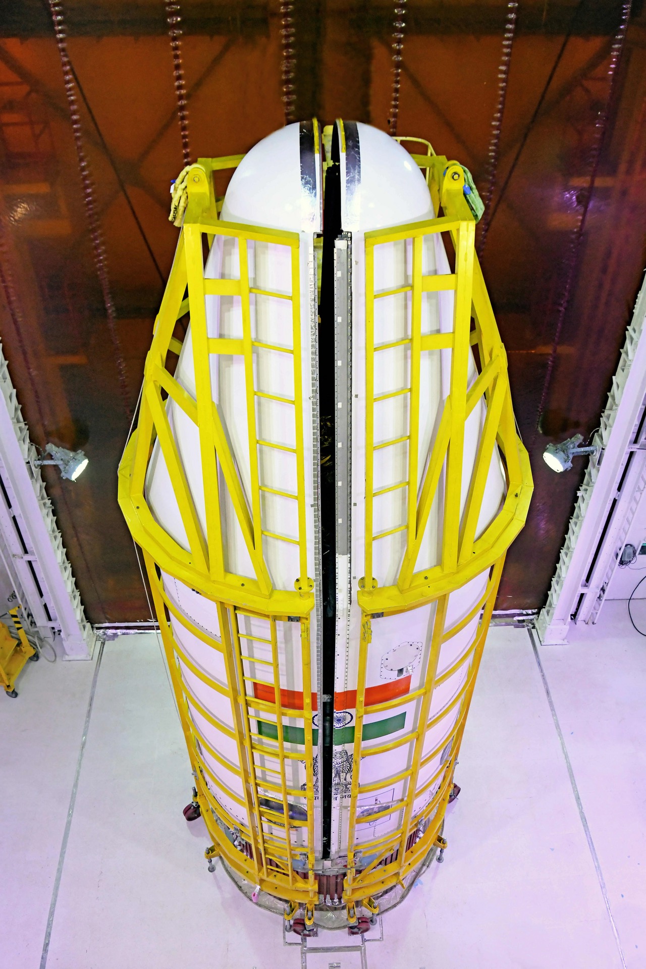 PSLV-C62 payload being encapsulated before launch — ISRO's workhorse rocket is now being manufactured by private Indian industry