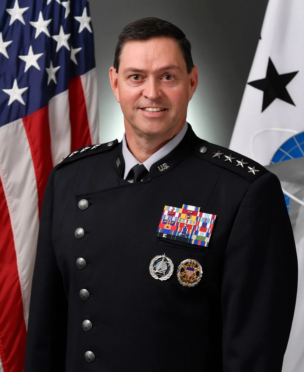 Official portrait of Chief of Space Operations Gen. B. Chance Saltzman — the architect of the Future Operating Environment 2040 and Objective Force 2040 documents released in April 2026