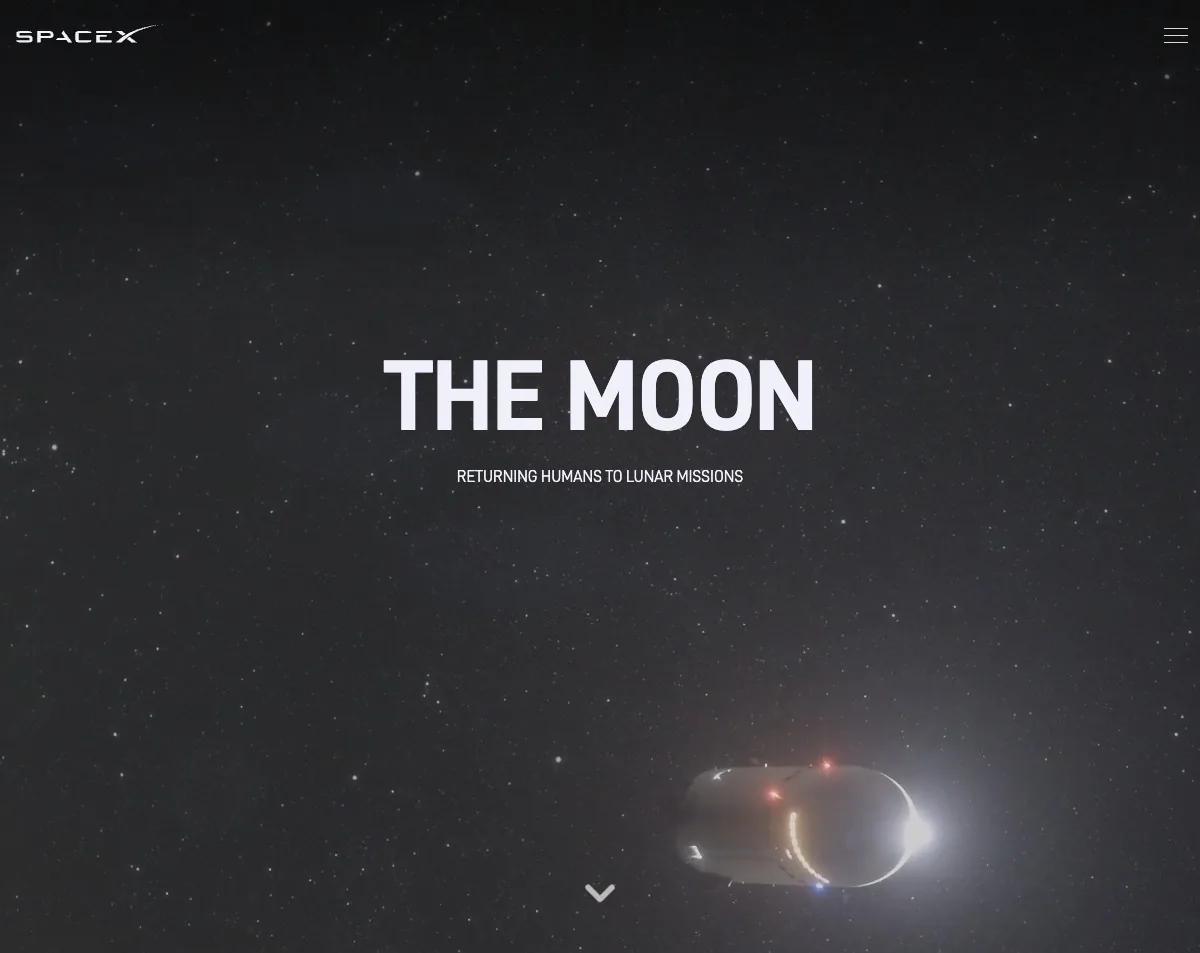 SpaceX Starship Human Landing System concept at the lunar south pole