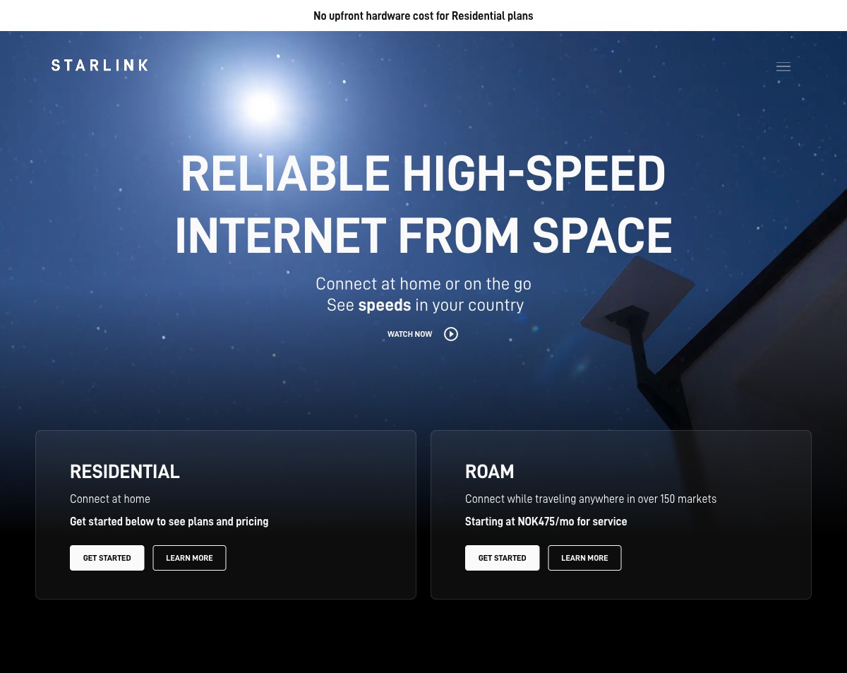 Starlink — Reliable High-Speed Internet From Space
