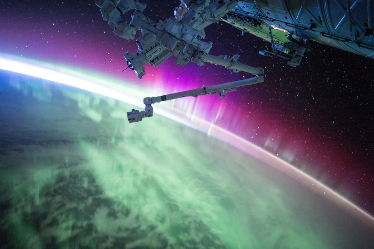 China's Tiangong space station in orbit above Earth