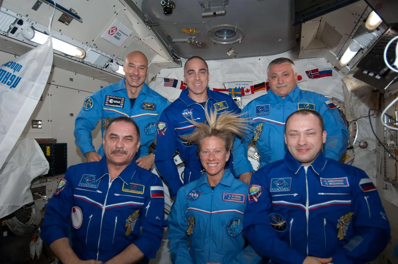 Valentina Tereshkova, the first woman in space, in her Vostok 6 flight suit
