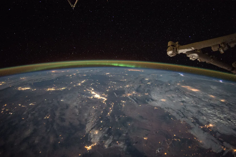 The view of Earth from orbit — the vantage BlackSky's geospatial-intelligence constellation sells.