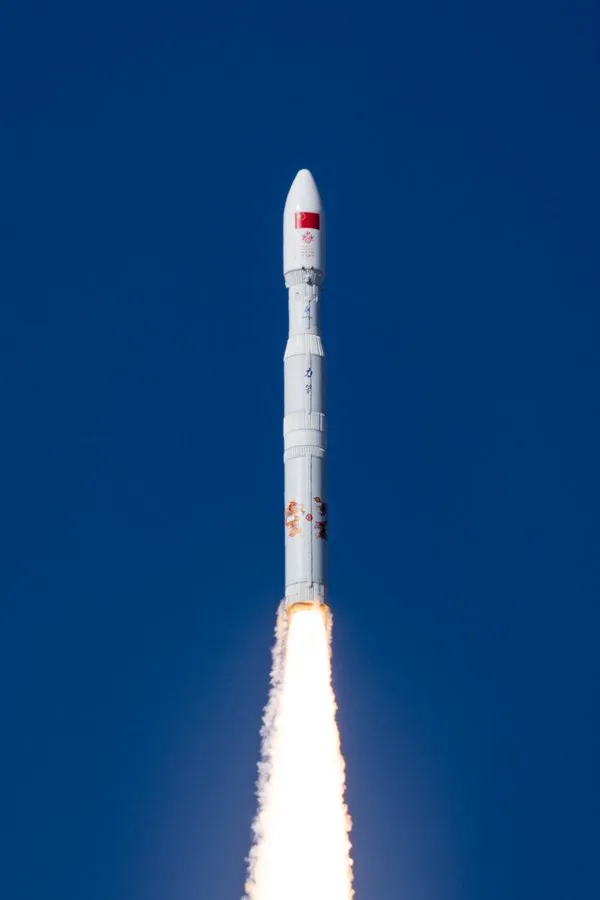 A CAS Space Kinetica-1 (Lijian-1) solid-propellant rocket during launch.