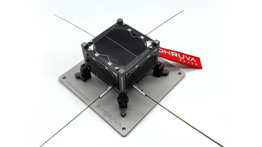 Dhruva Space's P-DoT 0.5U-class satellite platform.