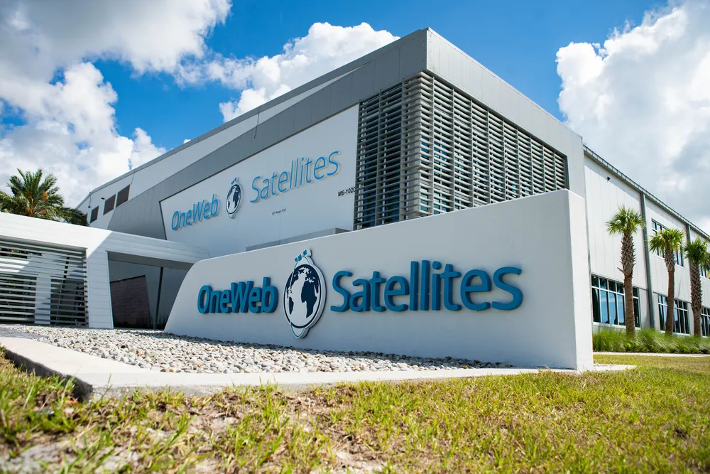 The OneWeb Satellites headquarters building in Florida, July 2019.