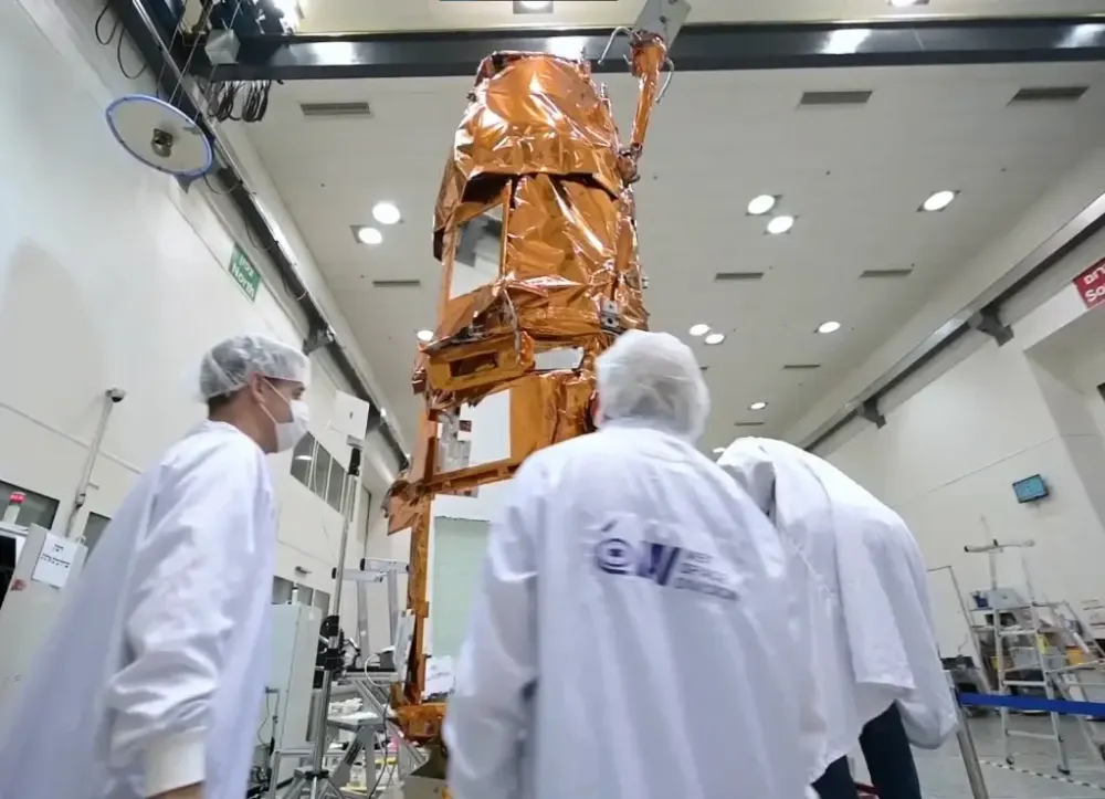 Israel Aerospace Industries OptSat-3000 high-resolution electro-optical satellite — the heritage bus for ISI's EROS-C reconnaissance satellites.