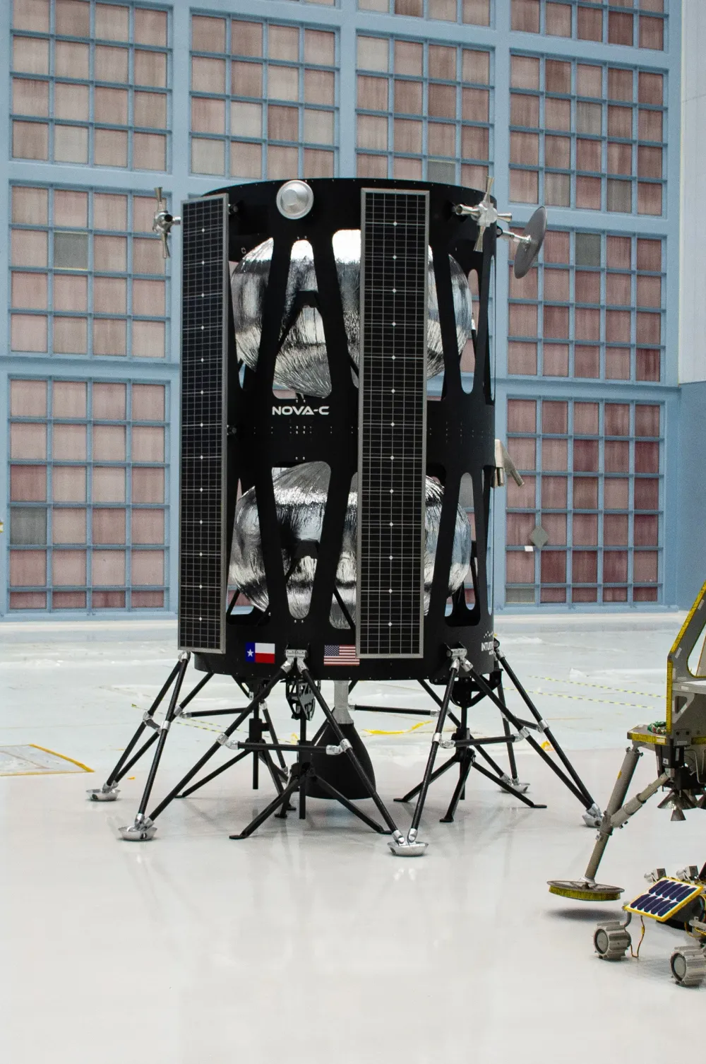 A model of the Nova-C lander at NASA Goddard for the CLPS/Artemis announcement.