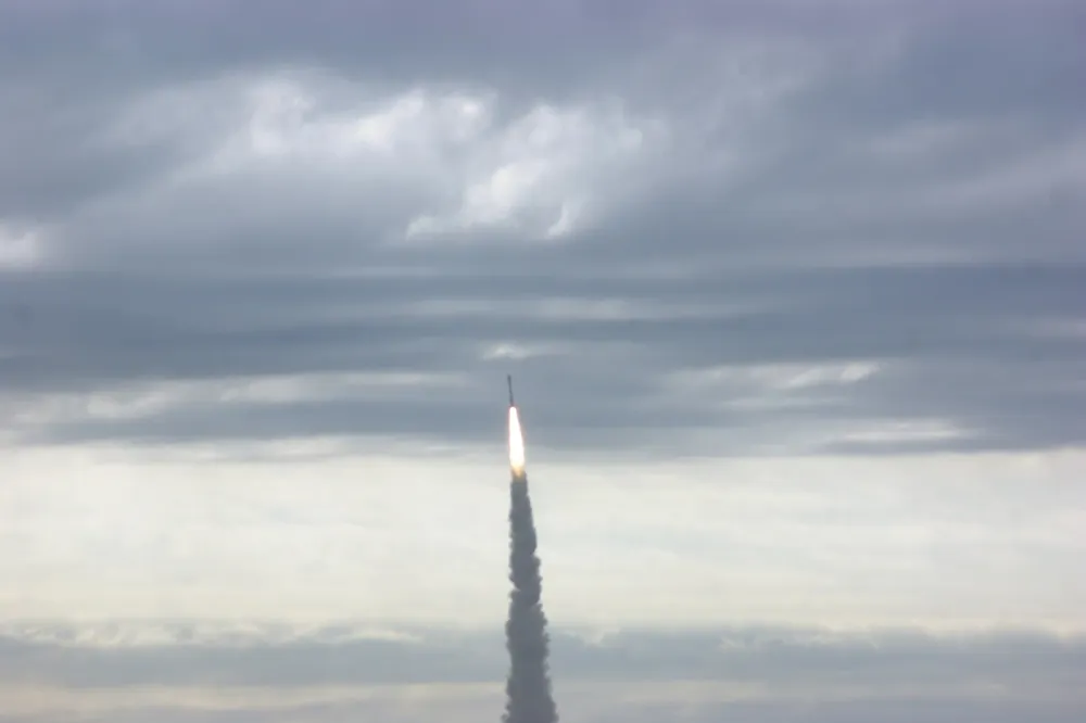 An Orbital ATK Minotaur-C lifts off carrying Planet's SkySat Block 2 and Dove CubeSats.