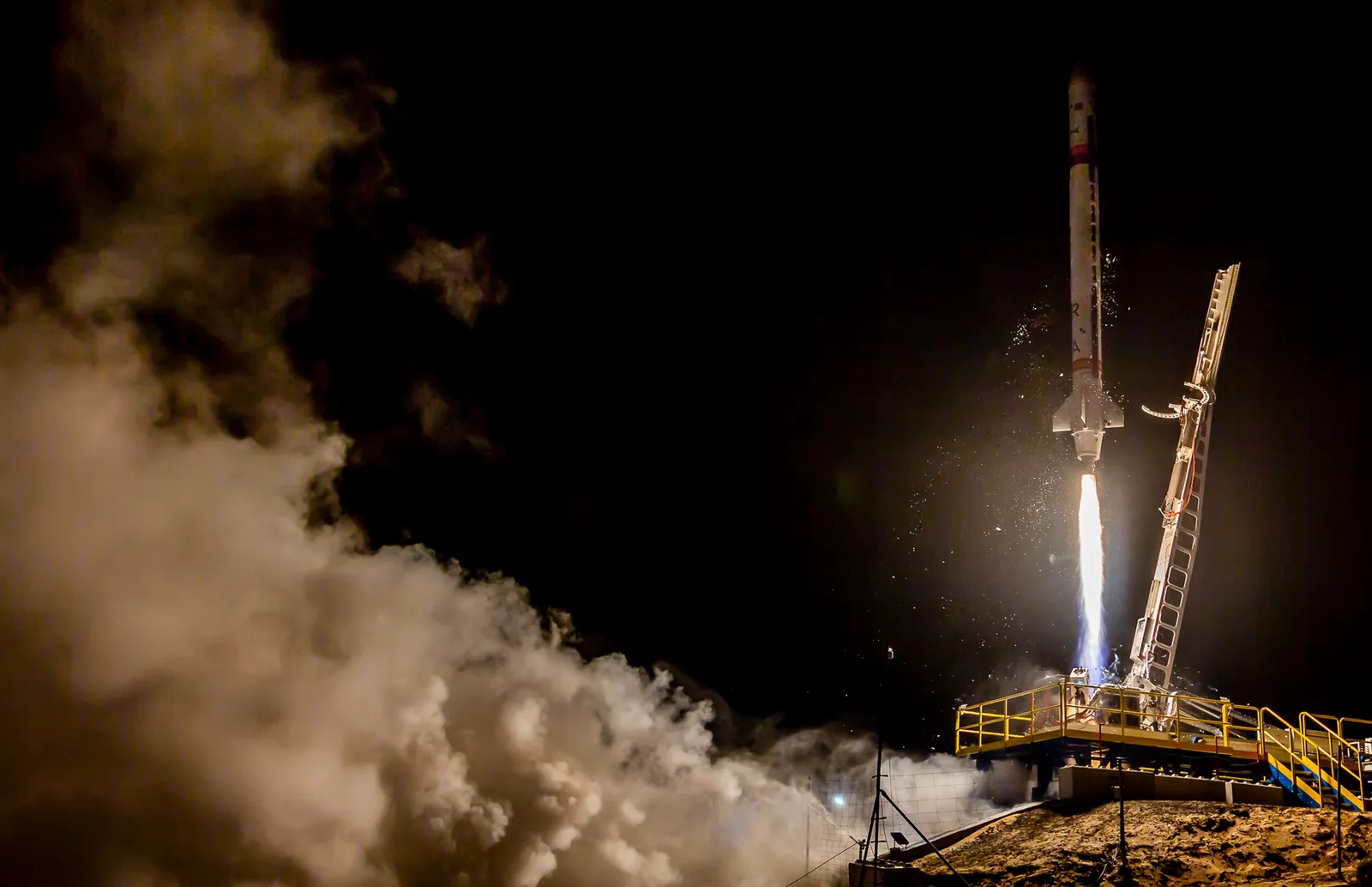 PLD Space's MIURA 1 rocket lifts off from the El Arenosillo range in Huelva, Spain, on 7 October 2023 — Europe's first fully private suborbital launch.