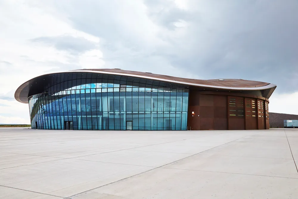 The 'Gateway to Space' terminal at Spaceport America, designed by Foster + Partners.