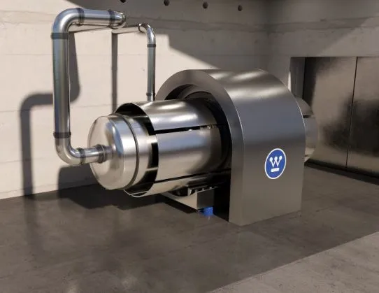 Studio render of the Westinghouse eVinci microreactor — a transportable heat-pipe reactor whose scaled-down variant underpins the company's space-power concepts.