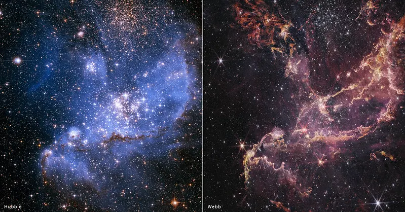 NGC 346: Hubble and Webb Observations