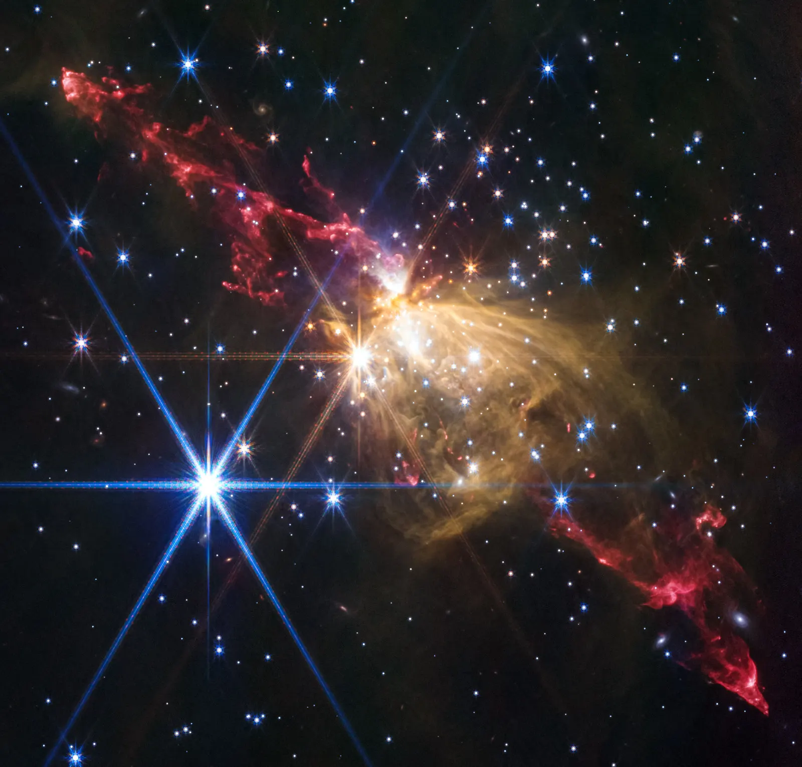 Webb Observes Immense Stellar Jet on Outskirts of Our Milky Way