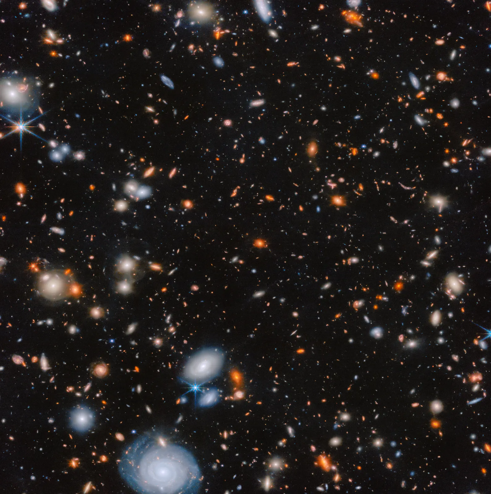 Webb witnesses a feasting supermassive black hole in the early Universe