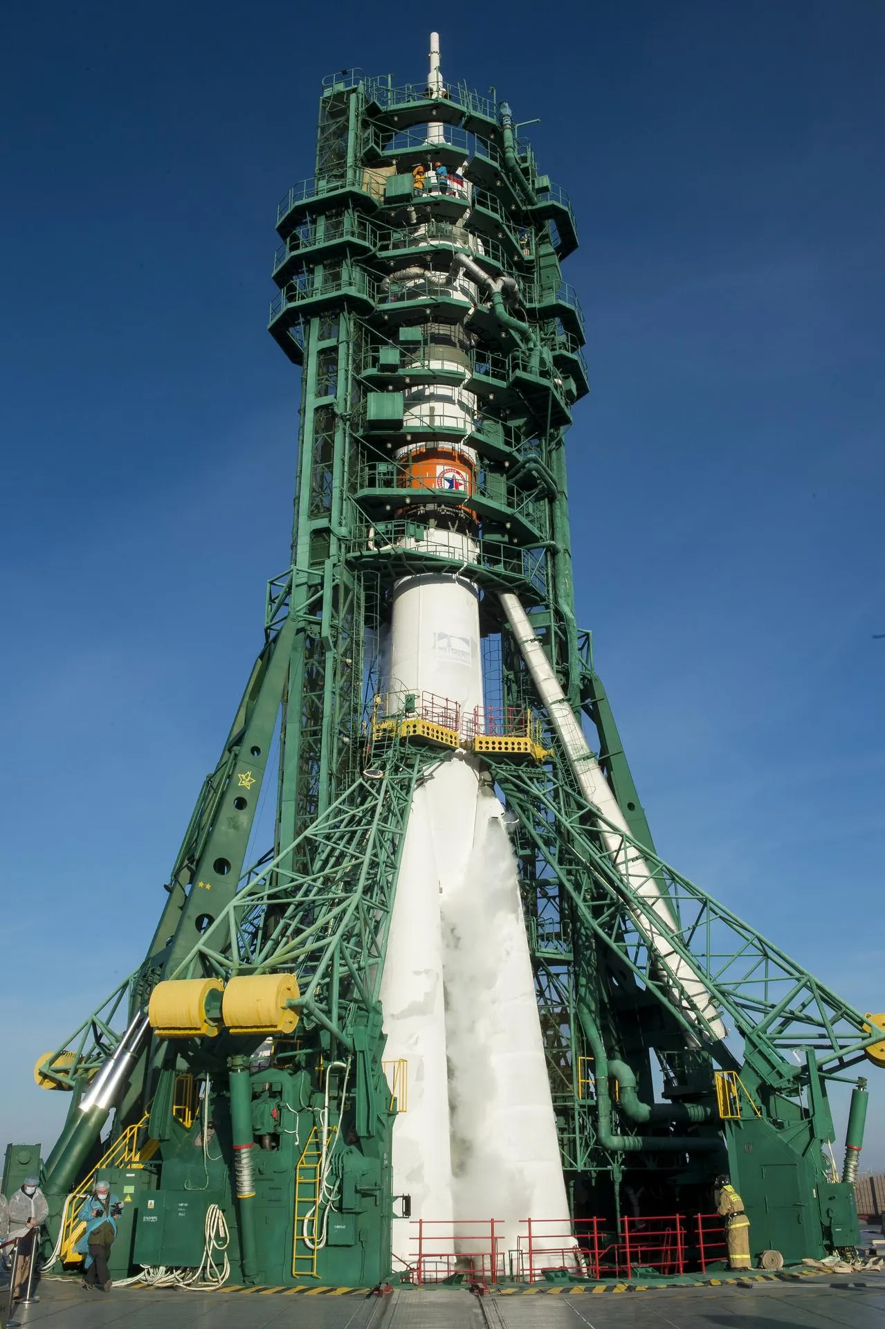 Soyuz-2.1a rocket carrying Soyuz MS-17 lifts off from Baikonur Cosmodrome, 14 October 2020