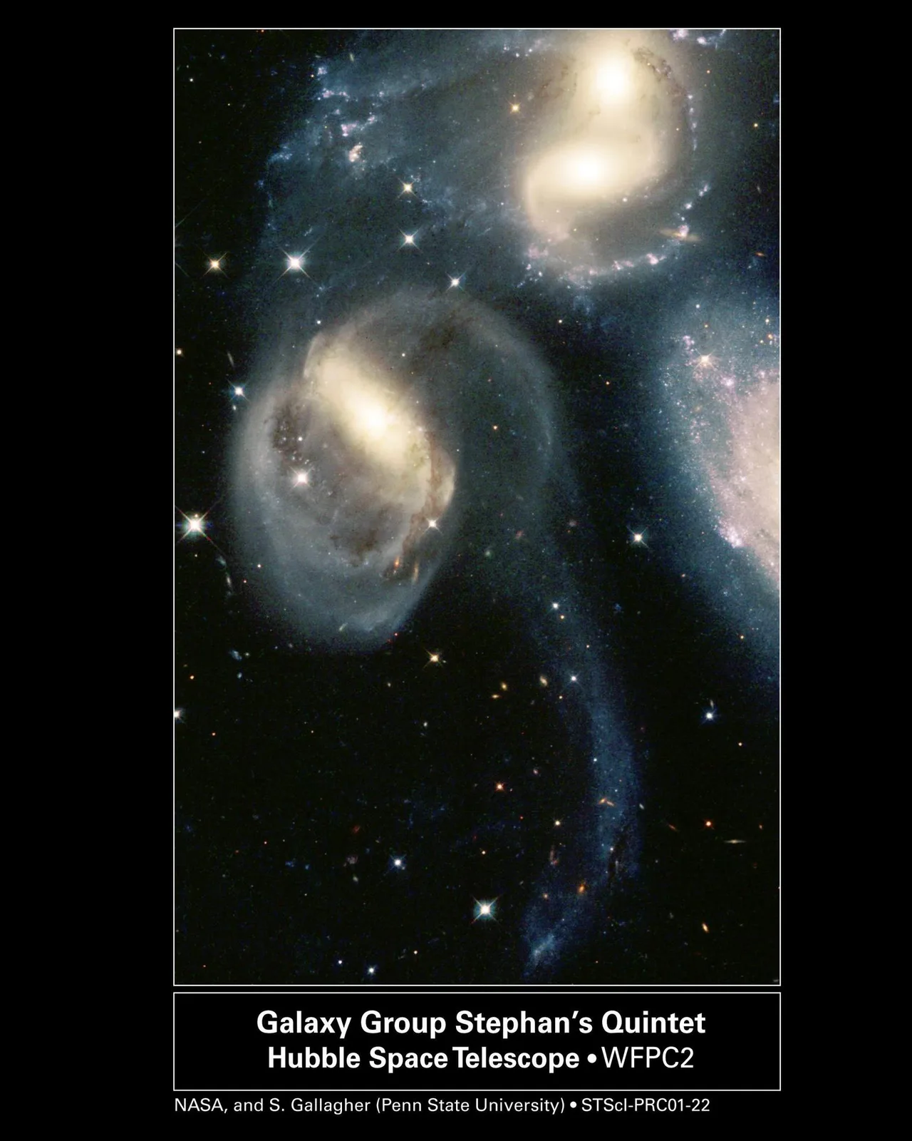 Hubble Space Telescope image of Stephan's Quintet