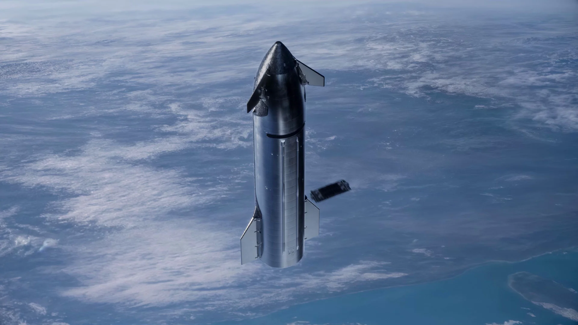 Starship payload deployment from the second stage — first observed on IFT-10