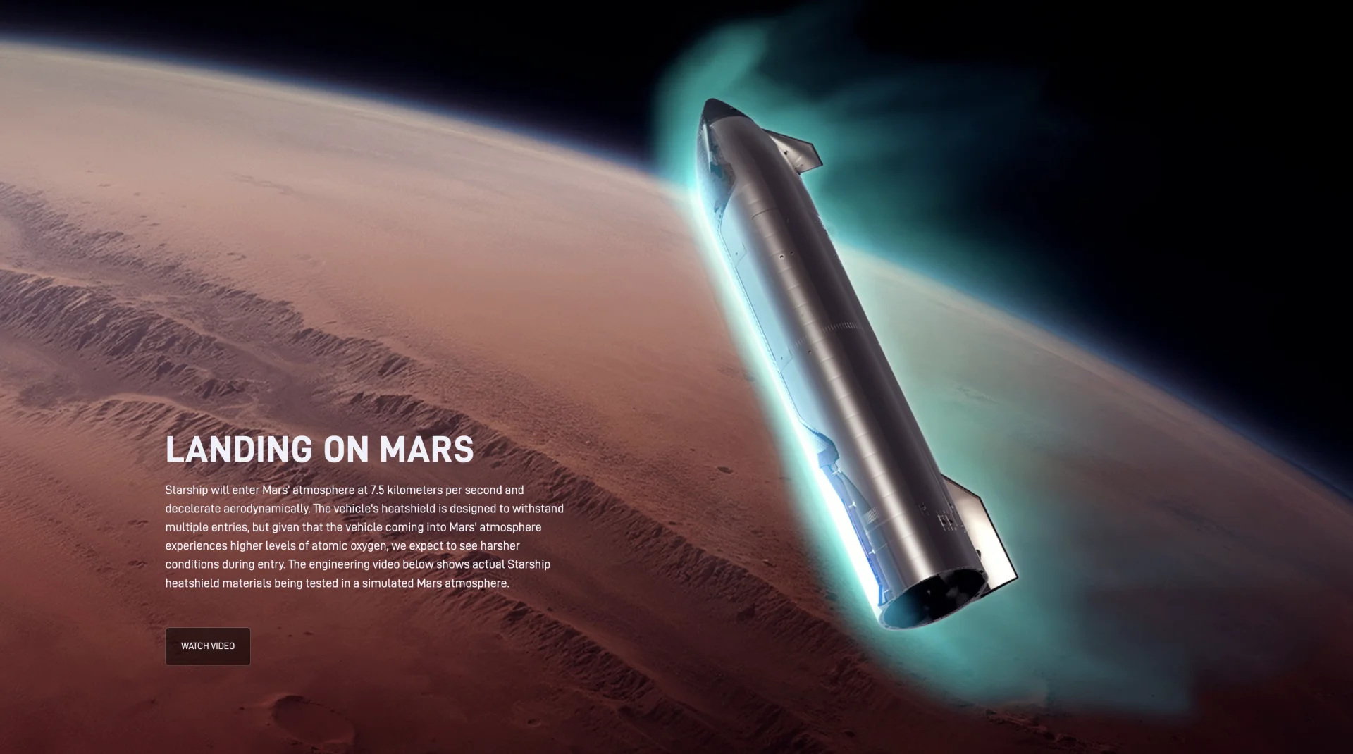 SpaceX Starship on the Martian surface — the foundational mission narrative