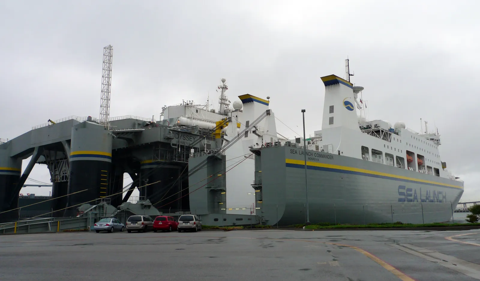 Sea Launch Odyssey Platform, Mobile platform — typical launch position 0°N, 154°W (mid-Pacific equator); homeport: Long Beach, California, International (sea-based)