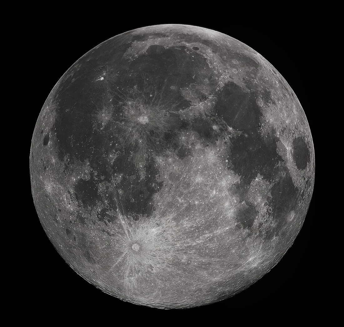 The Moon — full-disk view from space
