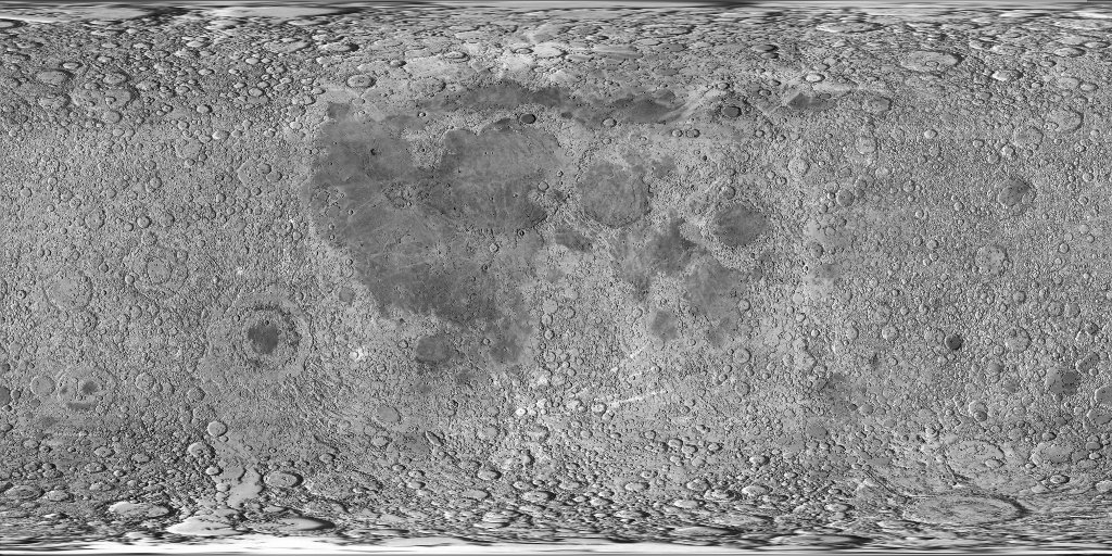 Equirectangular surface map of The Moon